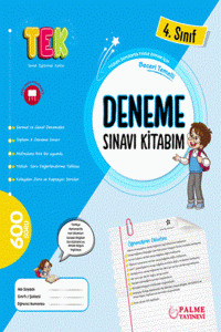 Palme Yayınevi 4. Sınıf Tek Deneme Sınavı
Kitabım