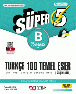 Süper 5.Sınıf Türkçe 100 Temel Eser B Başarı Yeni Nesil Paragraf Deneme Kitabı Süper 5.Sınıf Türkçe 100 Temel Eser B Başarı Yeni Nesil Paragraf Deneme Kitabı