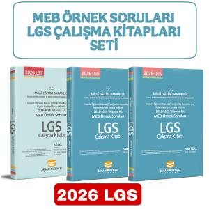 MEB ÖRNEK SORULARI LGS ÇALIŞMA KİTAPLARI SETİ
( SAYISAL - SÖZEL )
