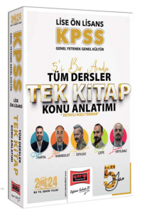 Yargı Yayınları 2024 KPSS Lise Ön Lisans GK-GY 5Yüz Ekibi 5'i Bir Arada Tüm Dersler Tek Kitap Konu Anlatımı Yargı Yayınları 2024 KPSS Lise Ön Lisans GK-GY 5Yüz Ekibi 5'i Bir Arada Tüm Dersler Tek Kitap Konu Anlatımı
