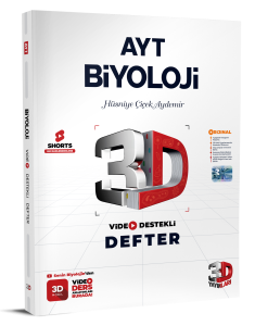AYT 3D Biyoloji Video Destekli Defter AYT 3D Biyoloji Video Destekli Defter