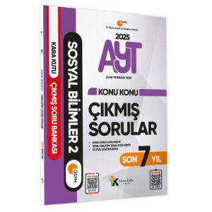 YKS-AYT Sosyal Bilimler Sözel2 Karakutu Konu Konu Çıkmış Sorular ÖSYM Son 7 Yıl Dijital Çözümlü