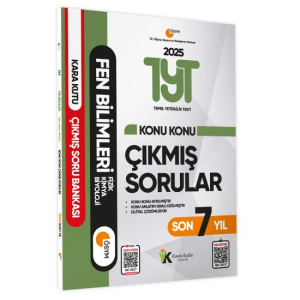 YKS-TYT FEN Bilimleri Karakutu Konu Konu Çıkmış Soru Bankası ÖSYM Son 7 Yıl Dijital Çözümlü
