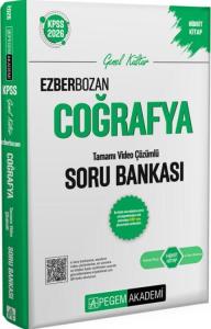 Pegem Yayınları 2026 KPSS Genel Yetenek Genel Kültür Ezberbozan Coğrafya Tamamı Video Çözümlü Soru Bankası