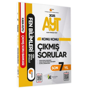 YKS-AYT Fen Bilimleri (Fizik-Kimya-Biyoloji) Karakutu Konu Konu Çıkmış Sorular ÖSYM Son 7 Yıl