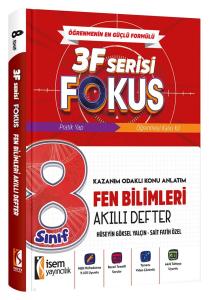 İSEM YAYINLARI 8.SINIF FOKUS FEN BİLİMLERİ AKILLI DEFTER