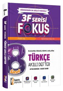 İSEM YAYINLARI 8.SINIF FOKUS TÜRKÇE AKILLI DEFTER