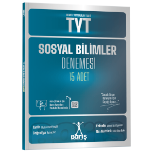 Barış Yayınları TYT Sosyal Bilimler Denemesi 15 Adet Barış Yayınları TYT Sosyal Bilimler Denemesi 15 Adet