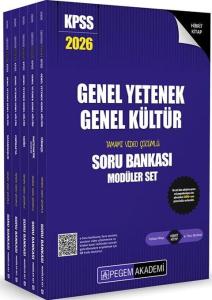 Pegem Yayınları 2026 KPSS Genel Yetenek Genel Kültür Tamamı Çözümlü Soru Bankası Seti