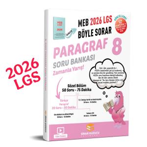 8. Sınıf 2026 Lgs Meb Böyle Sorar PARAGRAF Soru Bankası Video Çözümlü 8. Sınıf 2026 Lgs Meb Böyle Sorar PARAGRAF Soru Bankası Video Çözümlü