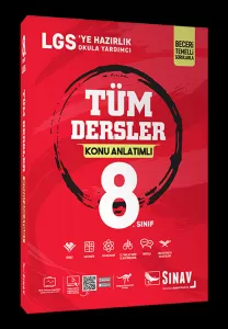 Sınav Yayınları 8. Sınıf Tüm Dersler Konu
Anlatımlı