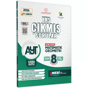 Kara Kutu Yayınları 2026 YKS-AYT Matematik-Geometri ÖSYM Çıkmış Soru Bankası Konu Konu Son 8 Yıl Video Çözümlü