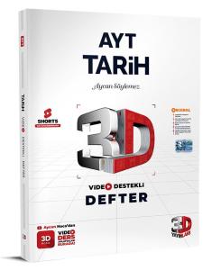 3D Yayınları AYT Tarih Video Destekli Defter