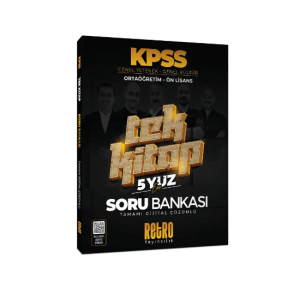 2026 KPSS ORTAÖĞRETİM - ÖN LİSANS TEK KİTAP
SORU