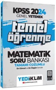 Yediiklim Yayınları 2024 KPSS Genel Yetenek Matematik Temel Öğrenme Tamamı Çözümlü Soru Bankası Yediiklim Yayınları 2024 KPSS Genel Yetenek Matematik Temel Öğrenme Tamamı Çözümlü Soru Bankası