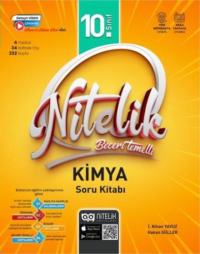 NİTELİK 10.SINIF BECERİ TEMELLİ KİMYA SORU KİTABI *YENİ*
