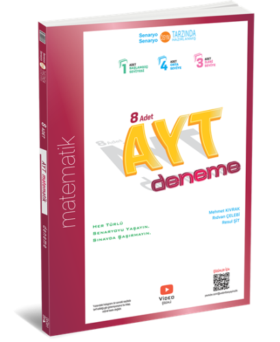 345 - AYT 8 li Matematik Deneme - GÜNCEL BASKI
