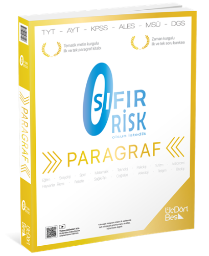 ÜçDörtBeş Yayınları 2026 Paragraf Sıfır Risk