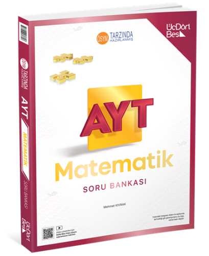 ÜçDörtBeş Yayınları AYT Matematik Soru Bankası - GÜNCEL BASKI