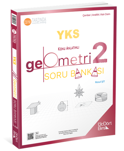 ÜçDörtBeş Yayınları YKS Geometri Konu Anlatımlı Soru Bankası 2. Kitap
