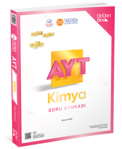 ÜçDörtBeş Yayınları 2024 AYT Kimya Soru Bankası