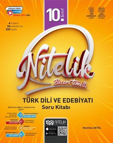 Nitelik 10.Sınıf Beceri Temelli Türk Dili ve Edebiyatı Soru Kitabı *YENİ*