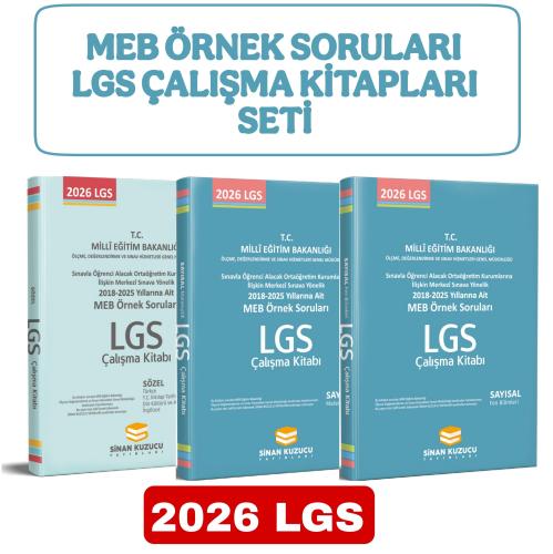 MEB ÖRNEK SORULARI LGS ÇALIŞMA KİTAPLARI SETİ ( SAYISAL - SÖZEL )