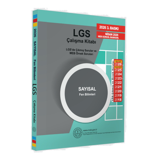 2026 MEB Örnek Soruları LGS Fen Bilimleri Çalışma Kitabı 8.Sınıf RENKL