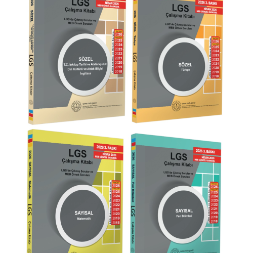 2026 8.Sınıf LGS MEB Örnek Soruları Sözel ve Sayısal Çalışma Kitabı 4’