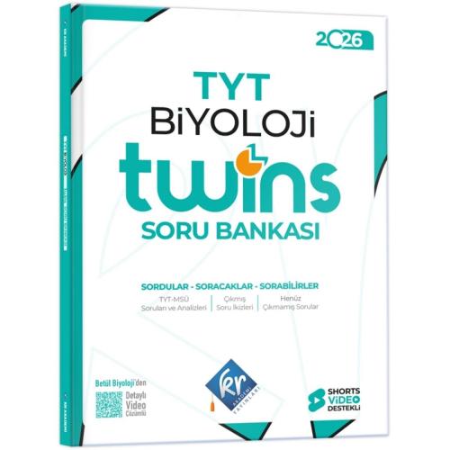 2026 TYT Twins Biyoloji Soru Bankası KR Akademi Yayınları