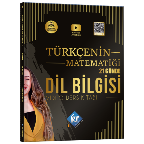Gamze Hoca Türkçenin Matematiği Tüm Sınavlar İçin 21 Günde Dil Bilgisi Video Ders Kitabı KR Akademi Yayınları