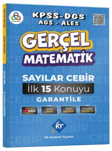 KR Akademi Gerçel Matematik KPSS DGS AGS ALES Sayılar Cebir İlk 15 Kon