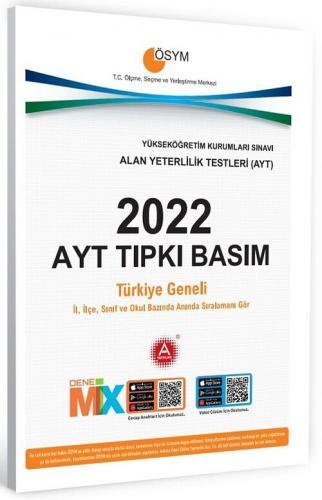 A Yayınları 2022 AYT Tıpkı Basım Çıkmış Sorular