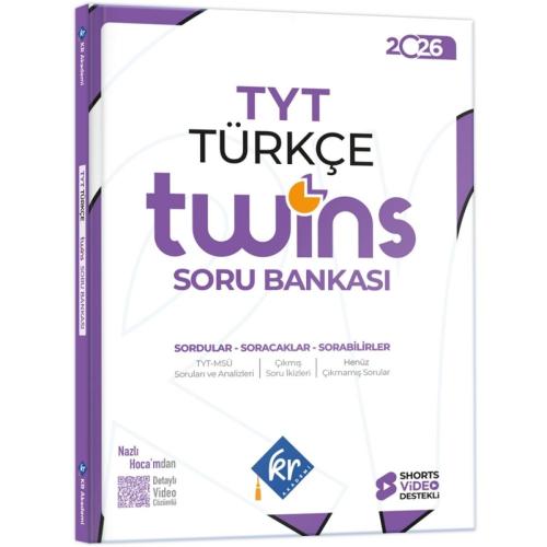 2026 TYT Twins Türkçe Soru Bankası KR Akademi Yayınları