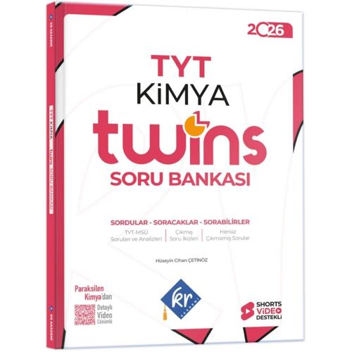 2026 TYT Twins Kimya Soru Bankası KR Akademi Yayınları