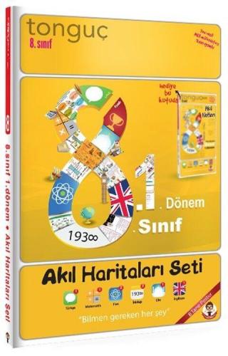 Tonguç Akademi 8. Sınıf 1. Dönem Akıl Haritaları Seti