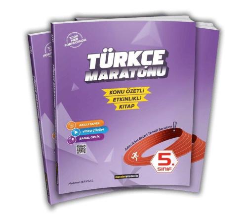 MARATON 5.Sınıf Türkçe Maratonu (Konu Özetli-Etkinlikli)