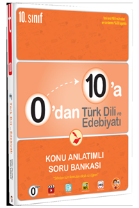 Tonguç Yayınları 0'dan 10'a Türk Dili ve Edebiyatı Konu Anlatımlı Soru