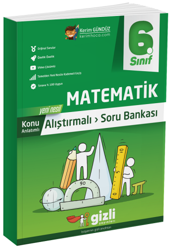 Gizli Yayınları 6.Sınıf Matematik Konu Anlatımlı Soru Bankası