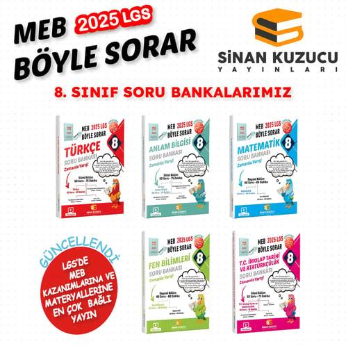 Sinan Kuzucu Yayınları 8. SINIF - LGS MEB BÖYLE SORAR SORU BANKASI SETİ ( 2025 LGS )