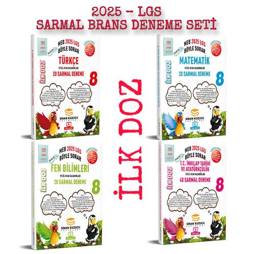 SİNAN KUZUCU 8. SINIF LGS - MEB BÖYLE SORAR SARMAL BRANŞ DENEME SETİ İlk Doz (2025-LGS)