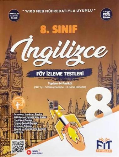 FİT YAYINLARI 8. SINIF LGS İNGİLİZCE FÖY İZLEME TESTLERİ 44 FASİKÜL