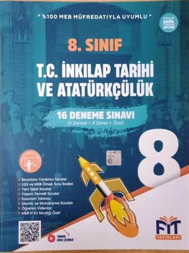 FİT YAYINLARI 8. SINIF LGS T.C. İNKILAP TARİHİ VE ATATÜRKÇÜLÜK 16 DENE