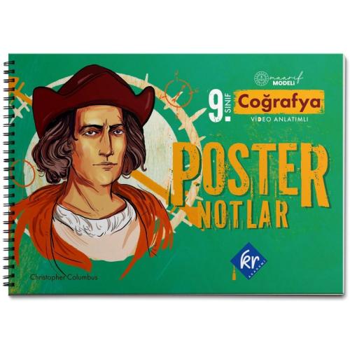 9. Sınıf Maarif Modeli Coğrafya Poster Notlar KR Akademi Yayınları