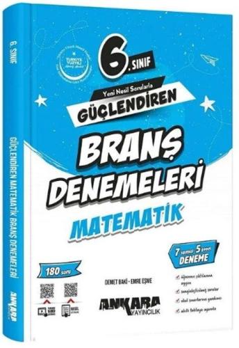 Ankara Yayıncılık 6. Sınıf Matematik Güçlendiren Branş Denemeleri