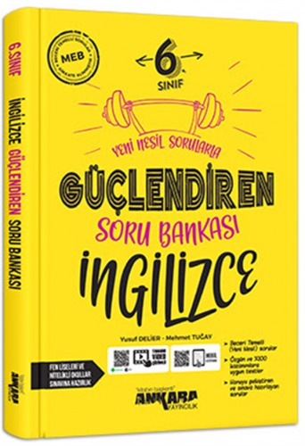 Ankara Yayıncılık 6.Sınıf Güçlendiren İngilizce Soru Bankası