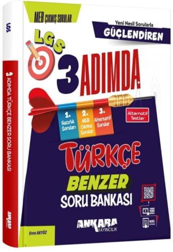 Ankara Yayıncılık 8. Sınıf LGS Türkçe Güçlendiren 3 Adımda Benzer Soru