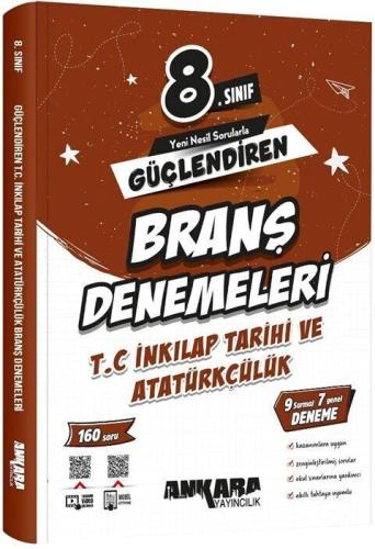 Ankara Yayıncılık 8. Sınıf T.C. İnkılap Tarihi ve Atatürkçülük Güçlend