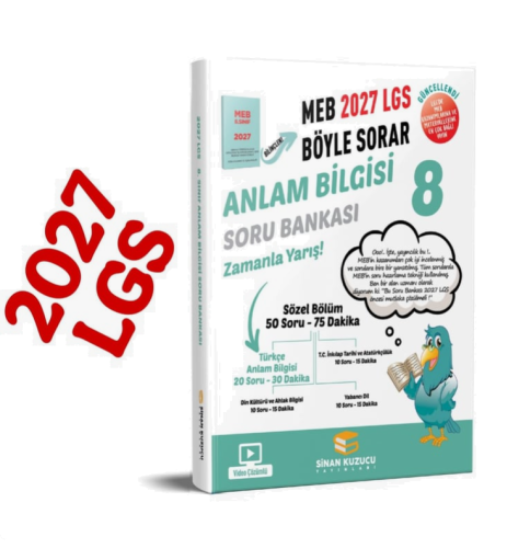 8. Sınıf 2027  Lgs Meb Böyle Sorar ANLAM BİLGİSİ Soru Bankası Video Çözümlü