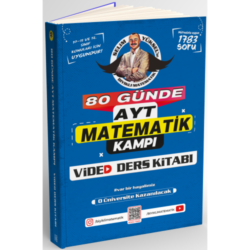 Bıyıklı Matematik 80 Günde AYT Matematik Video Ders Kitabı